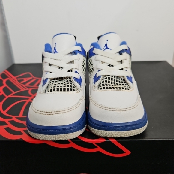 NIKE Air Jordan 4 Retro Motorsport 2017 Toddler Size 7C Cleanest Pair Here , fi - Picture 5 of 14